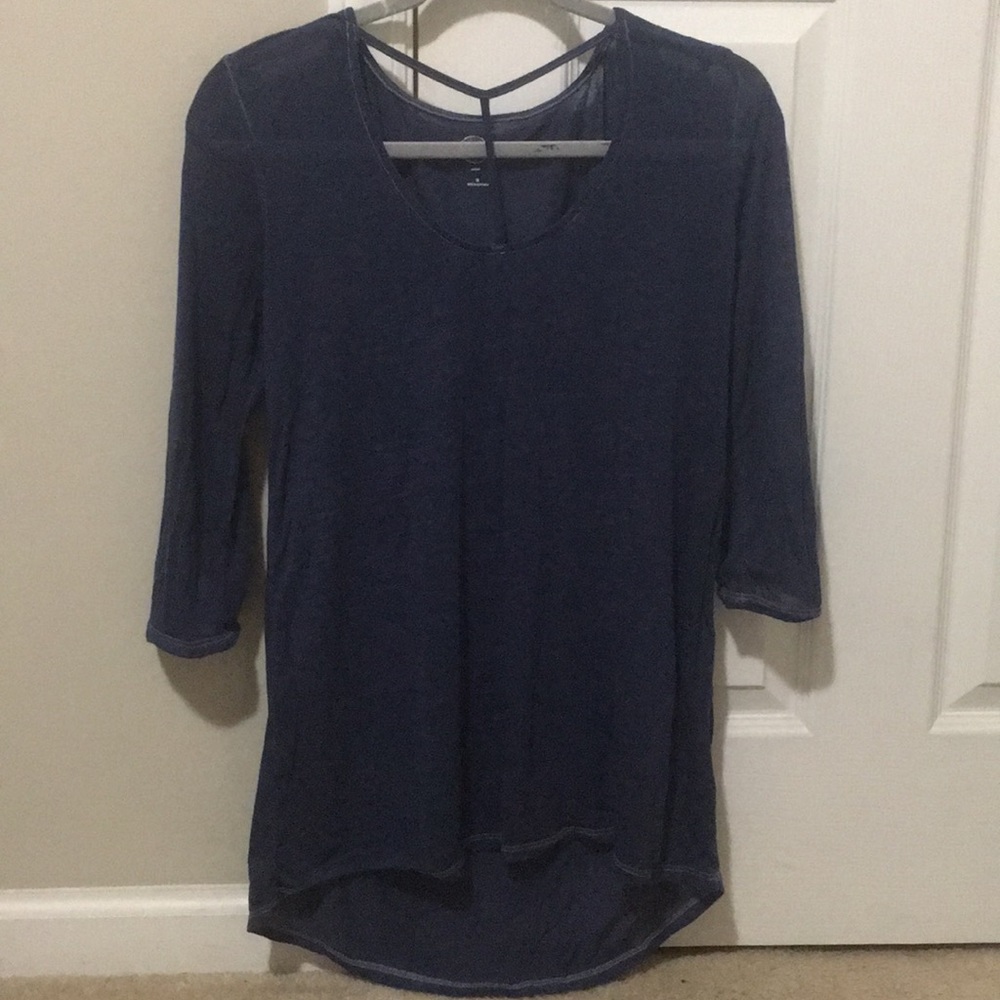 Blue Soft Stretch Top Size Medium